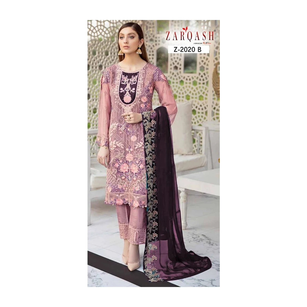 High Quality Santoon Beautiful Embroidered Heavy Top Designing Dress Buy At Factory Price