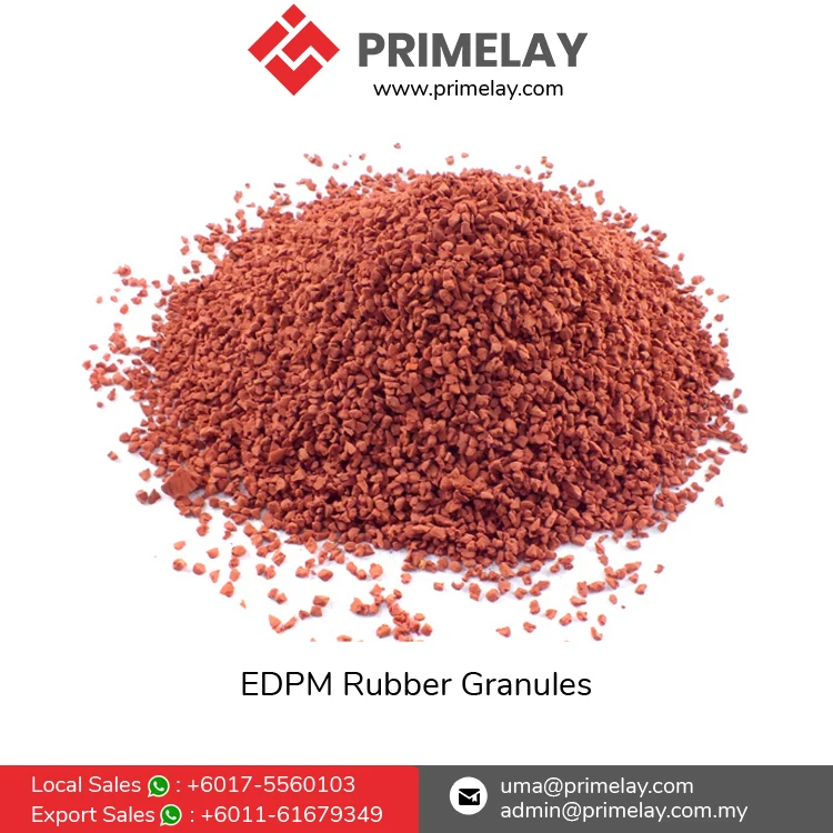 Excellent Quality Rubber Raw Materials Outdoor Playground Surface Flooring Virgin EPDM Elastic Rubber Granules from Malaysia