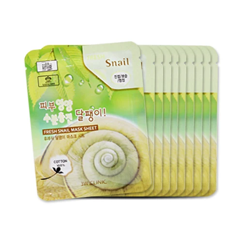 [3W CLINIC] Fresh Mask Sheet 23g/ 100% Cotton Sheet type mask in 14 options Hypoallergenic skin care solution