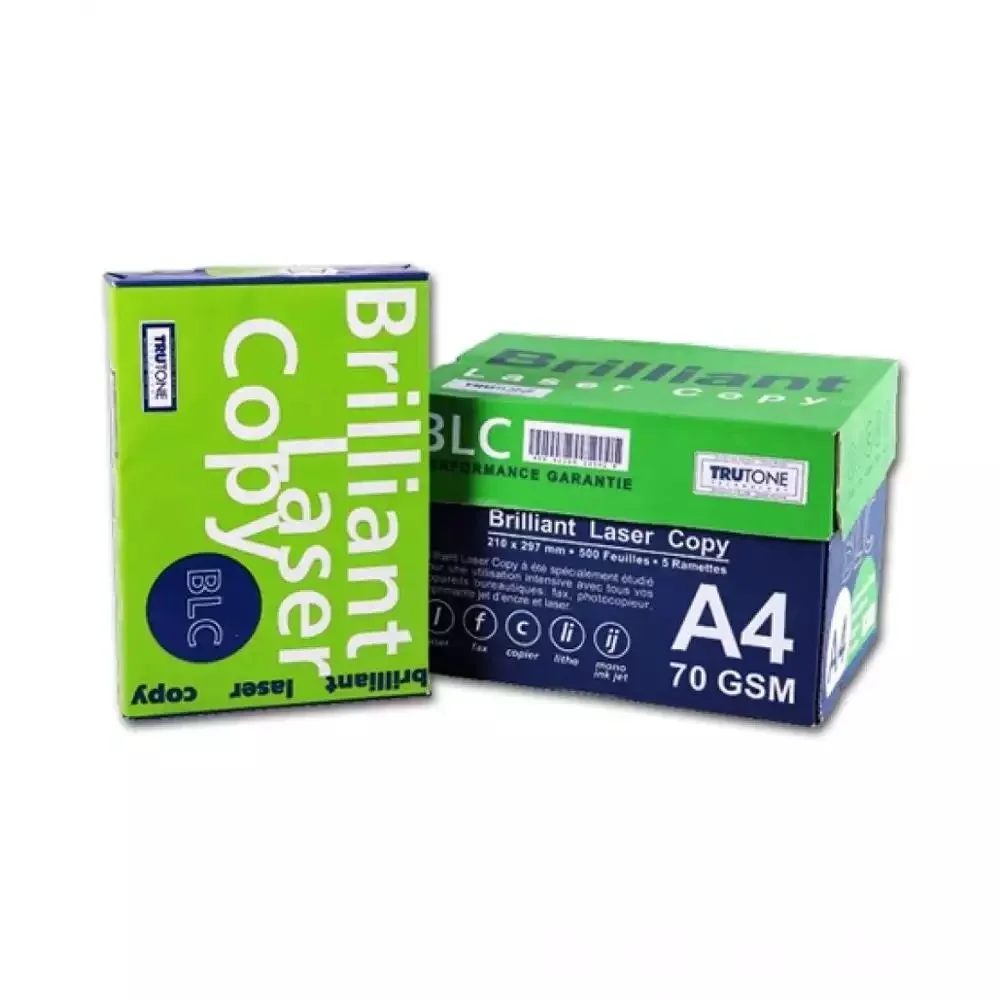 Cheap Multipurpose BLC Brilliant Laser A4 Copy Paper 80 GSM 75 GSM 70 GSM Factory price/double a4 size paper