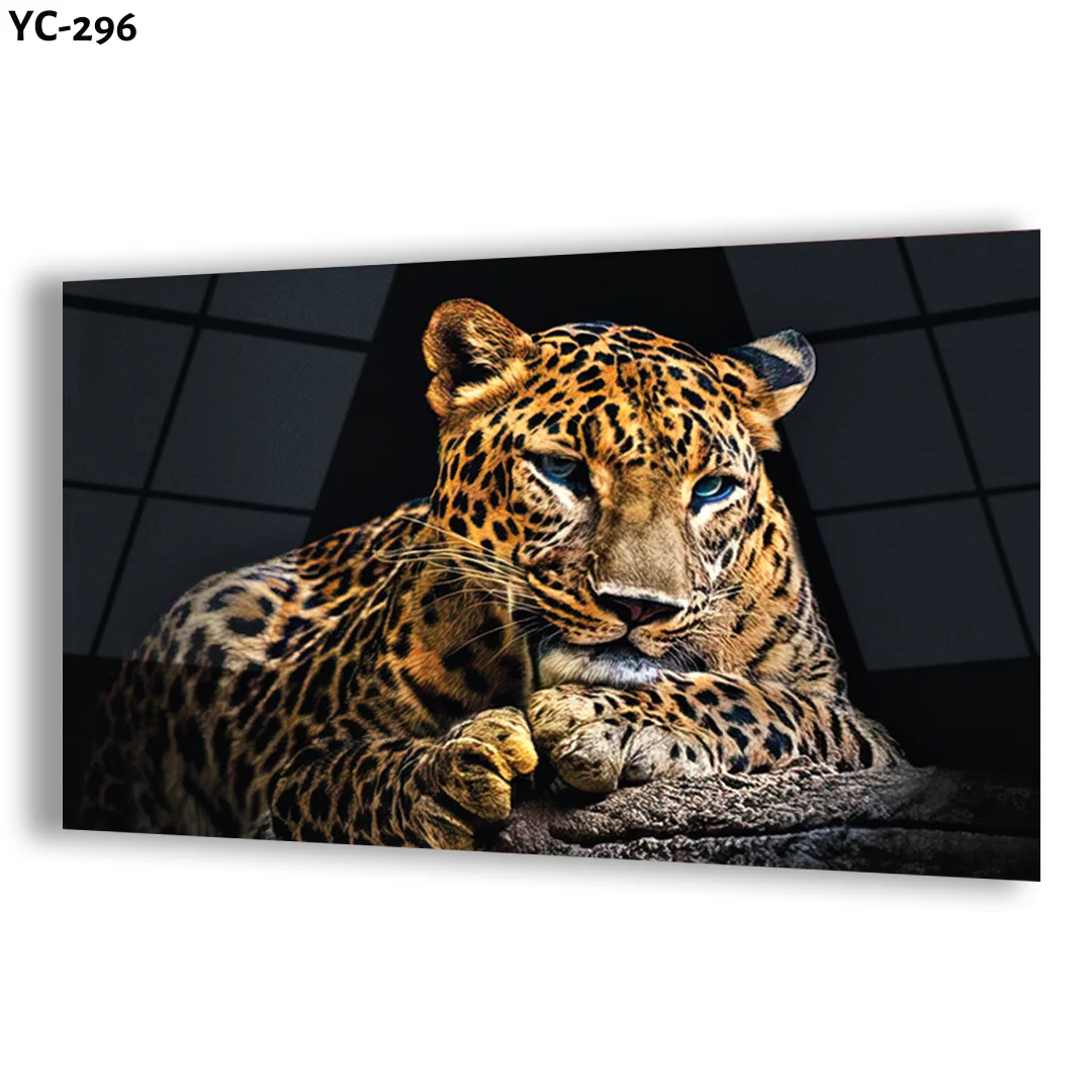 Animal Design Digital UV Print On Tempered Glass Custom Design Customizable Size Options Painting And Wall Art On Demand Visual