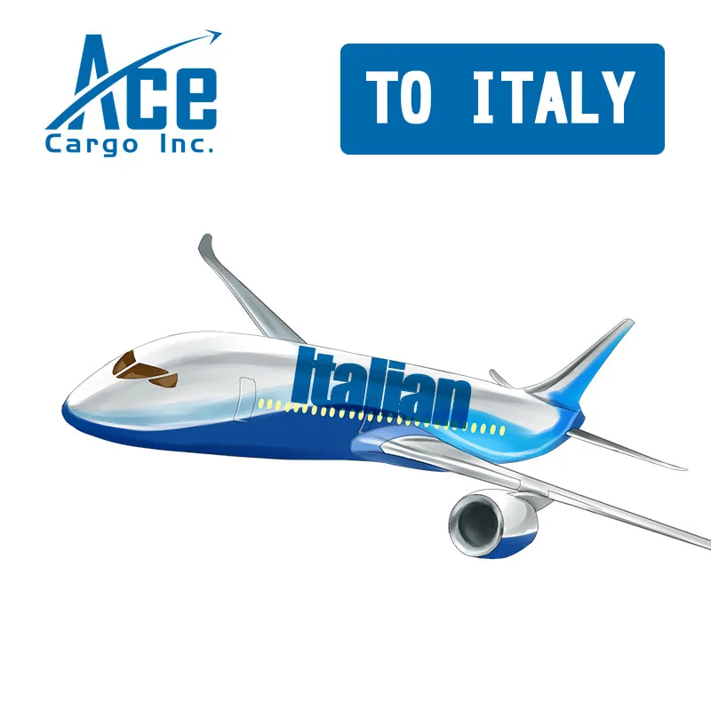 ddp customs clearance shipments air freight forwarder shipping agent from shanghai guangzhou qingdao shenzhen china to italy