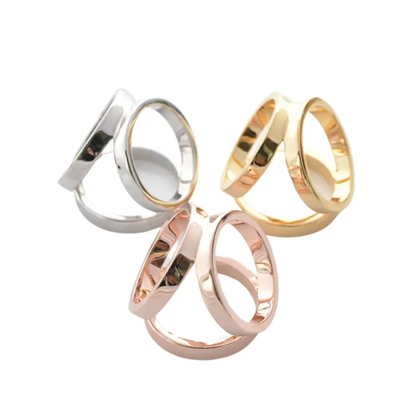 manufacturer custom metal enamel logo fashion slide buckle scarf ring