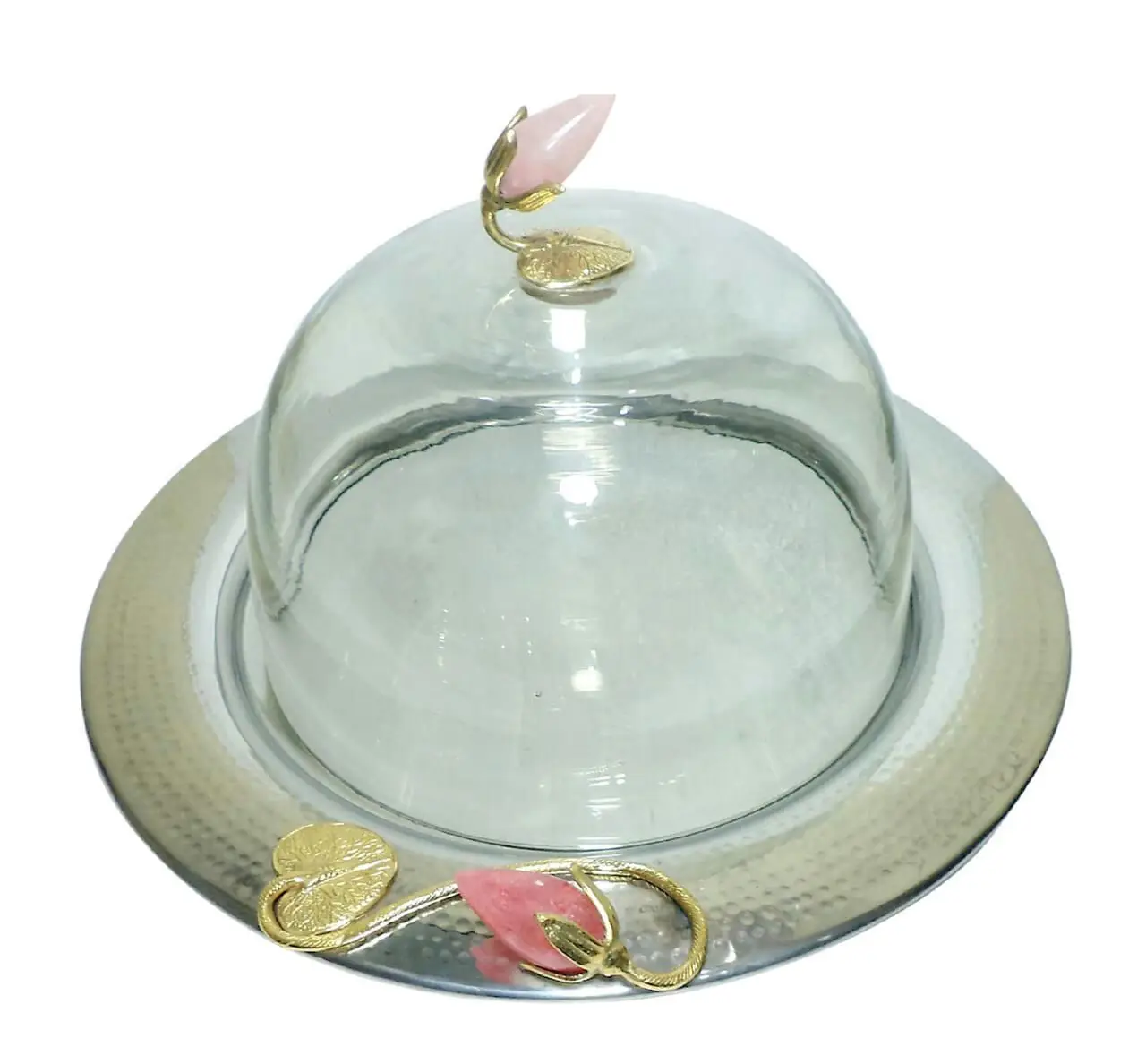 Luxury Stainless Steel Fruit And Cake Stand With Glass Led  Kitchen & Table Decorative Fruit Stand  Fruit Stand