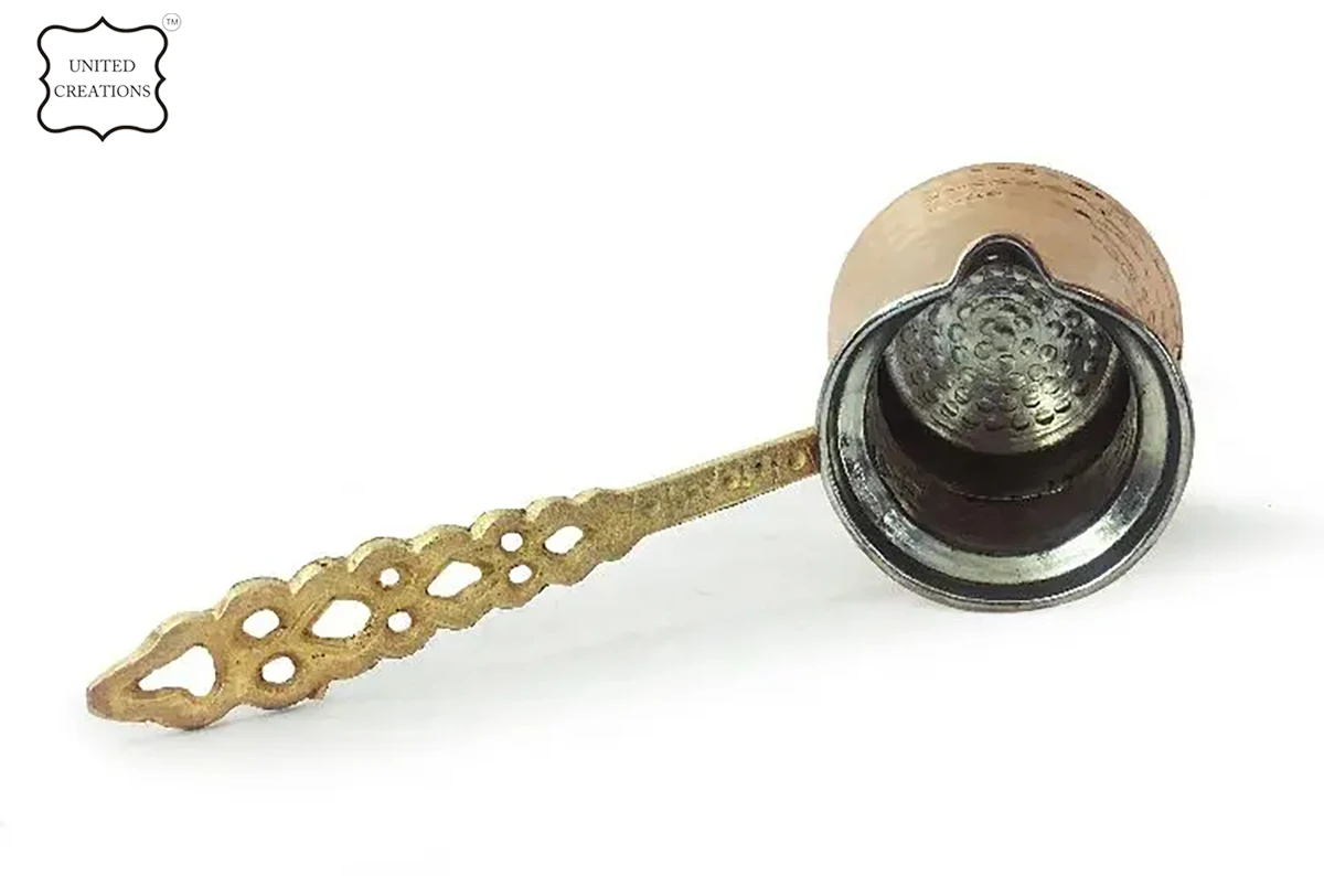 Wholesale Hammered Arabic Copper Coffee Pot with Metal Handle Sultan Style