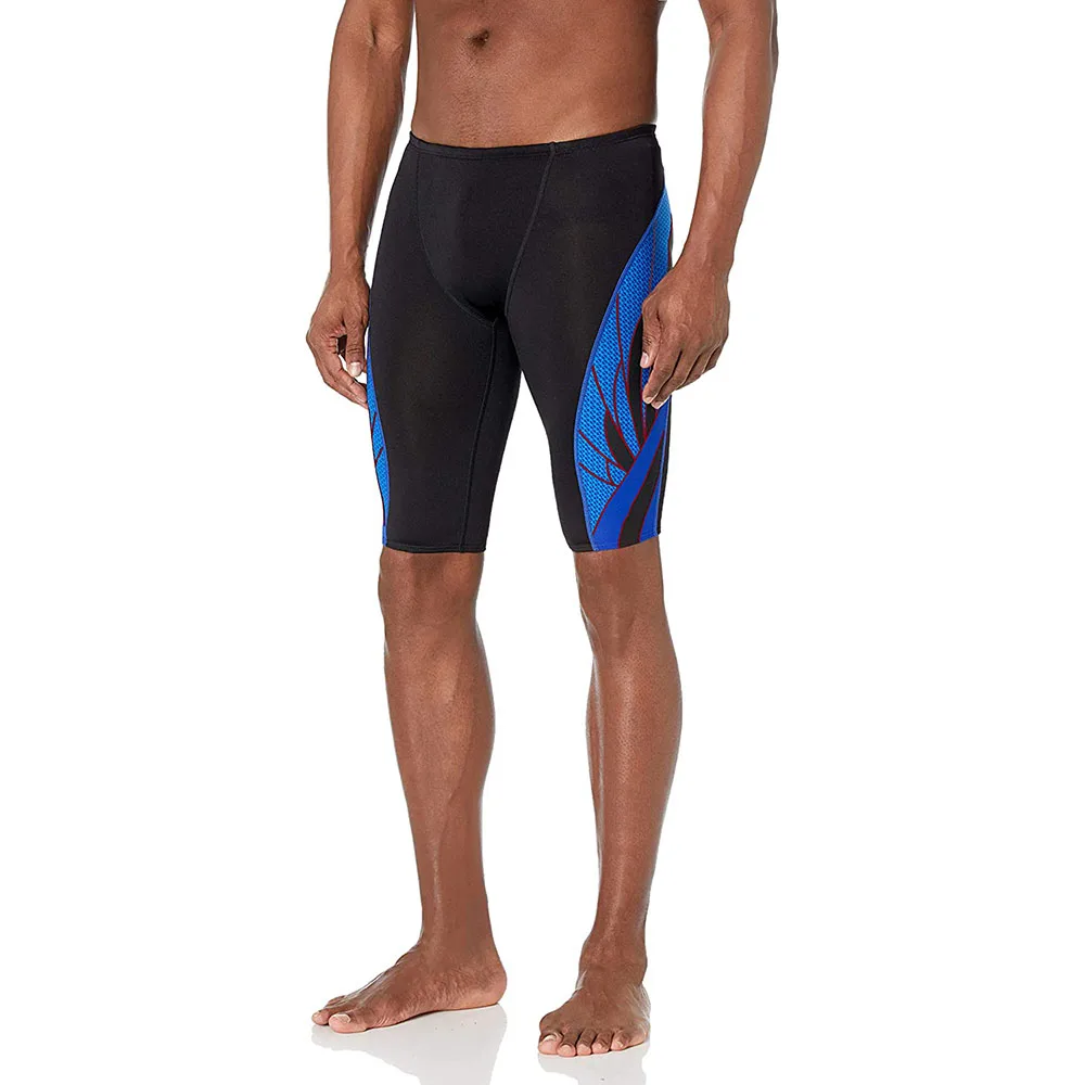 Custom Mens Swim Jammers Youth Competitive Swim Team Suit UPF 50+ Quick Dry Athletic Swim Shorts OEM Surfing Shorts for Sale