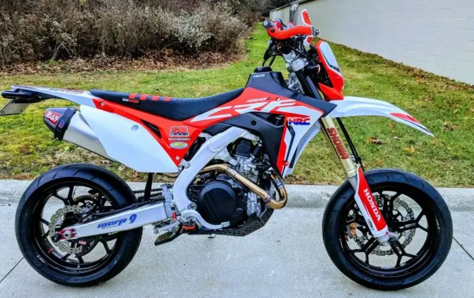 Лидер продаж супермото Hond CRF450L с коваными бескамерными колесами CRF450L-Supermoto-Winter-2019-Warp9-Forged-Tubeless-4