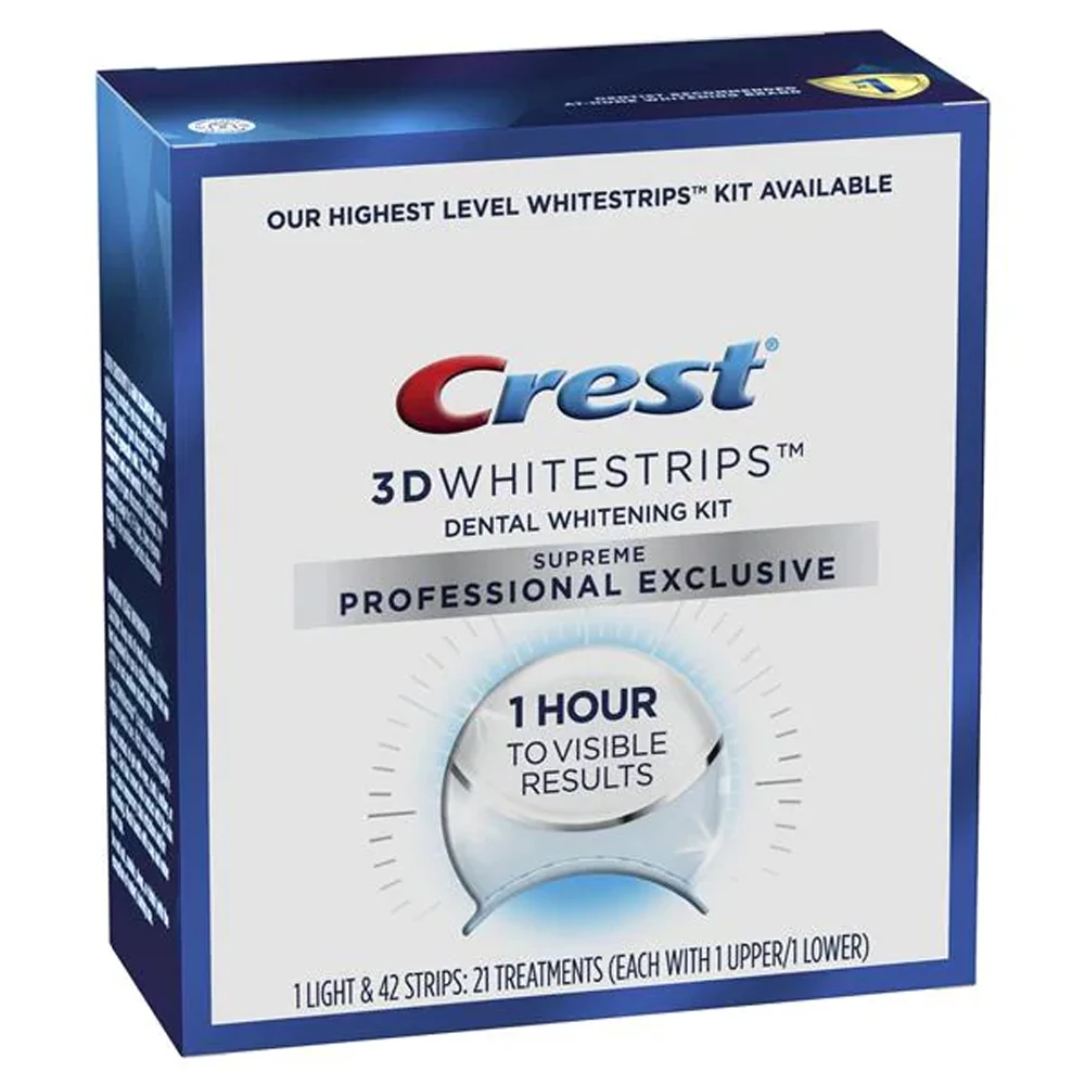 Crest Whitestrip Supreme Professional Exclusive with LED Light 1 box 21 pouches 42 strips