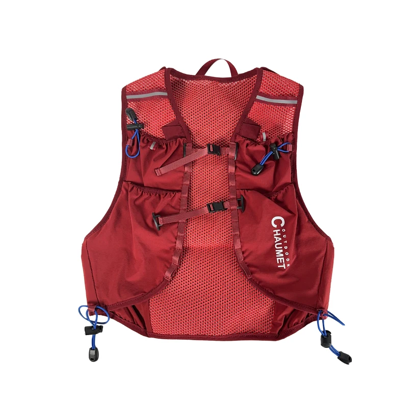 Hydration Vest Pack Backpack Zip Reflective Running Vests Running Vest with 500ml Hydration Bottle