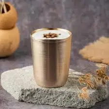 Customizable Premium Quality Kansa Cocktail Glass for Parties Weddings And Worship Available for Sale