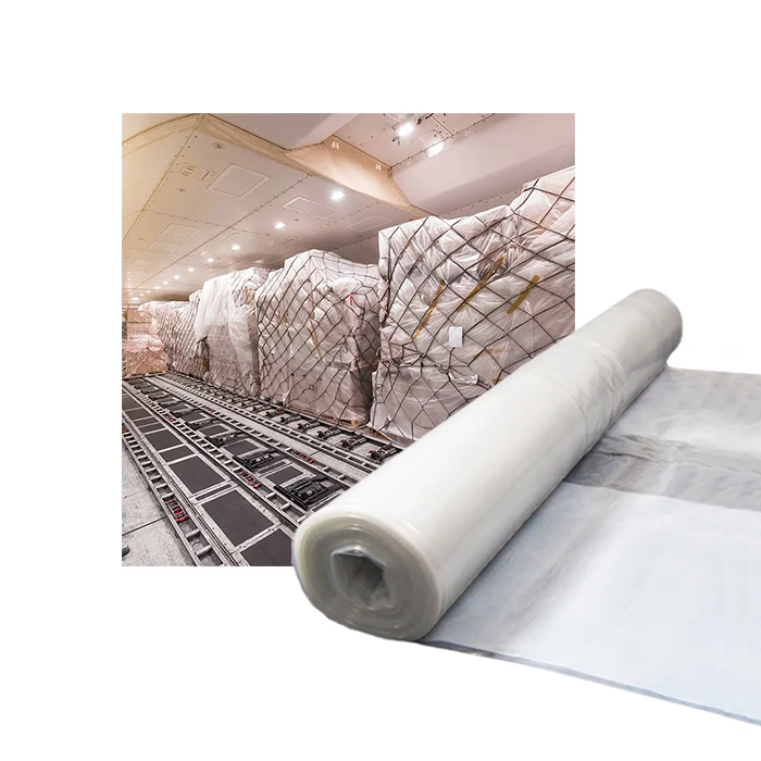 LDPE Shrink Film Lightweight Design Moisture Proof Cargo Pallet Sheet Transparent Custom Size and Thickness Available