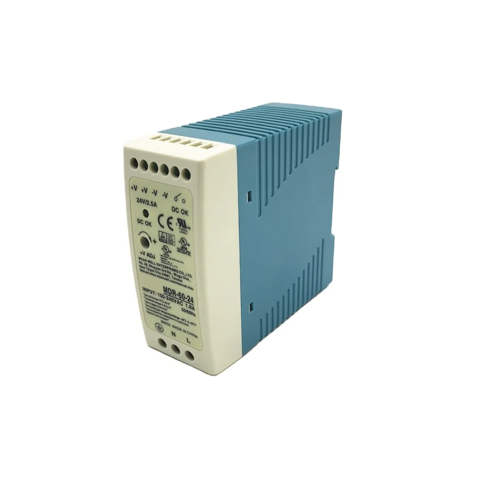 New professional MDR DIN switching led power supply super quality AC/ DC 60W 12V, 5A switching power supply driver for led strip