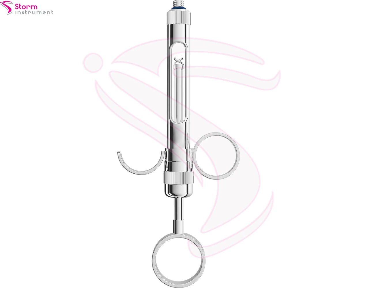 Syrings Rings Open/ Closed Thread Syringe 1.8 ml / 2.2 ml(With 2 finger rings (1 closed, 1 open), for a secure