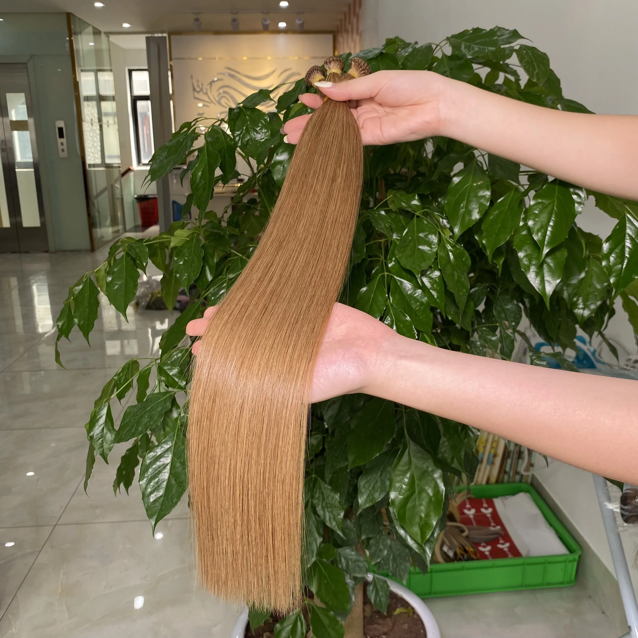 Hand Tied Weft Hair Extensions Remy Vietnamese 100% Unprocessed Raw Hair Top 1 Human Hair Extension Supplier In Vietnam