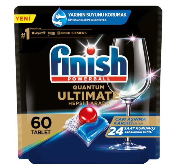 DISHWASHER MACHINE TABLET DETERGENT FOR FINISH QUANTUM ULTIMATE PODS TABLET
