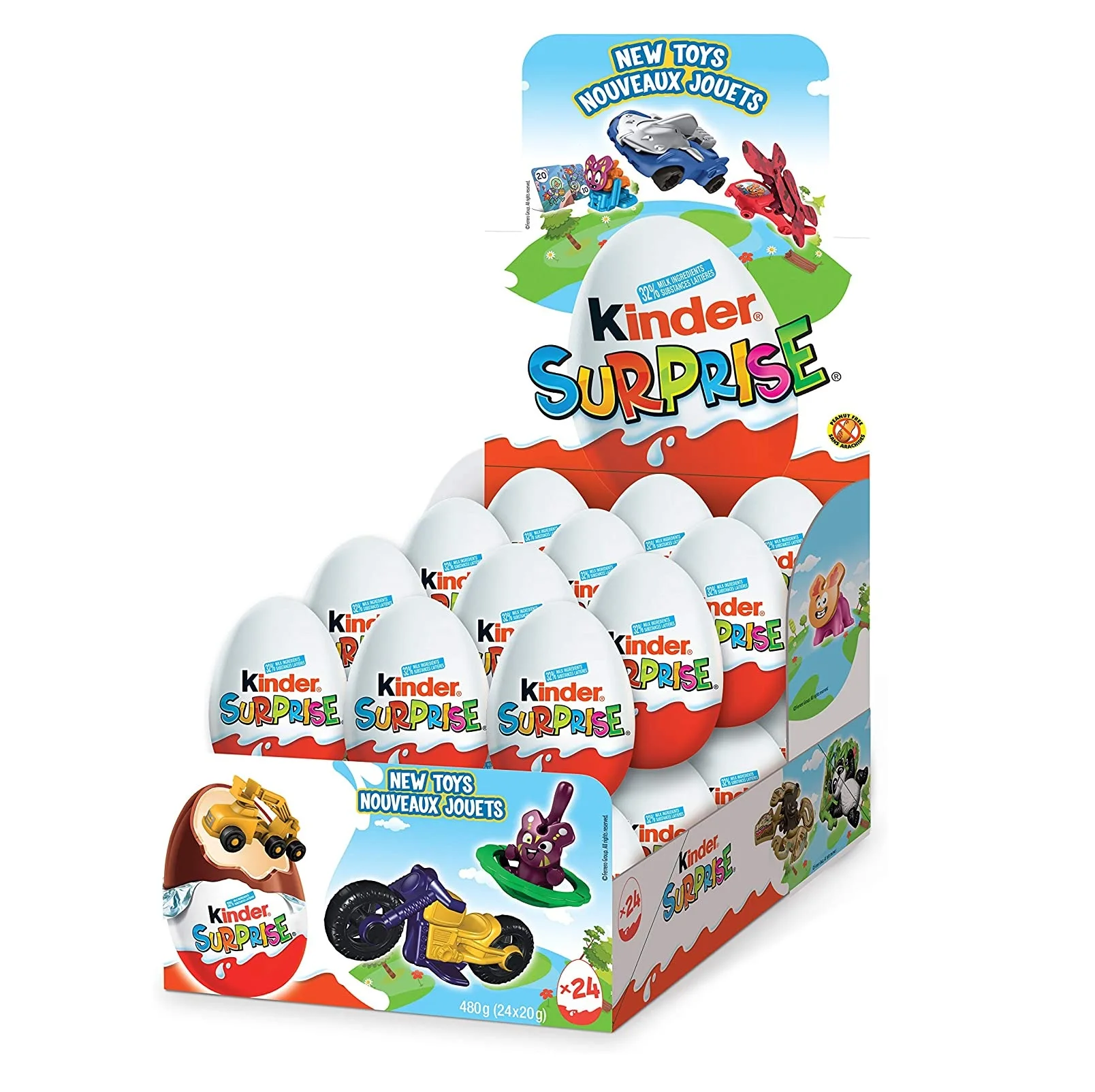 Шоколадное яйцо Kinder Surprise 20 г упаковка из 36 оригинальных качественных поставщиков