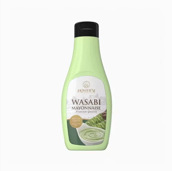 Homtiem 7.04 Oz (200g.) Wasabi Mayonnaise Squeeze Bottle Vegan Non-GMOs Egg Free Gluten Free Dairy free