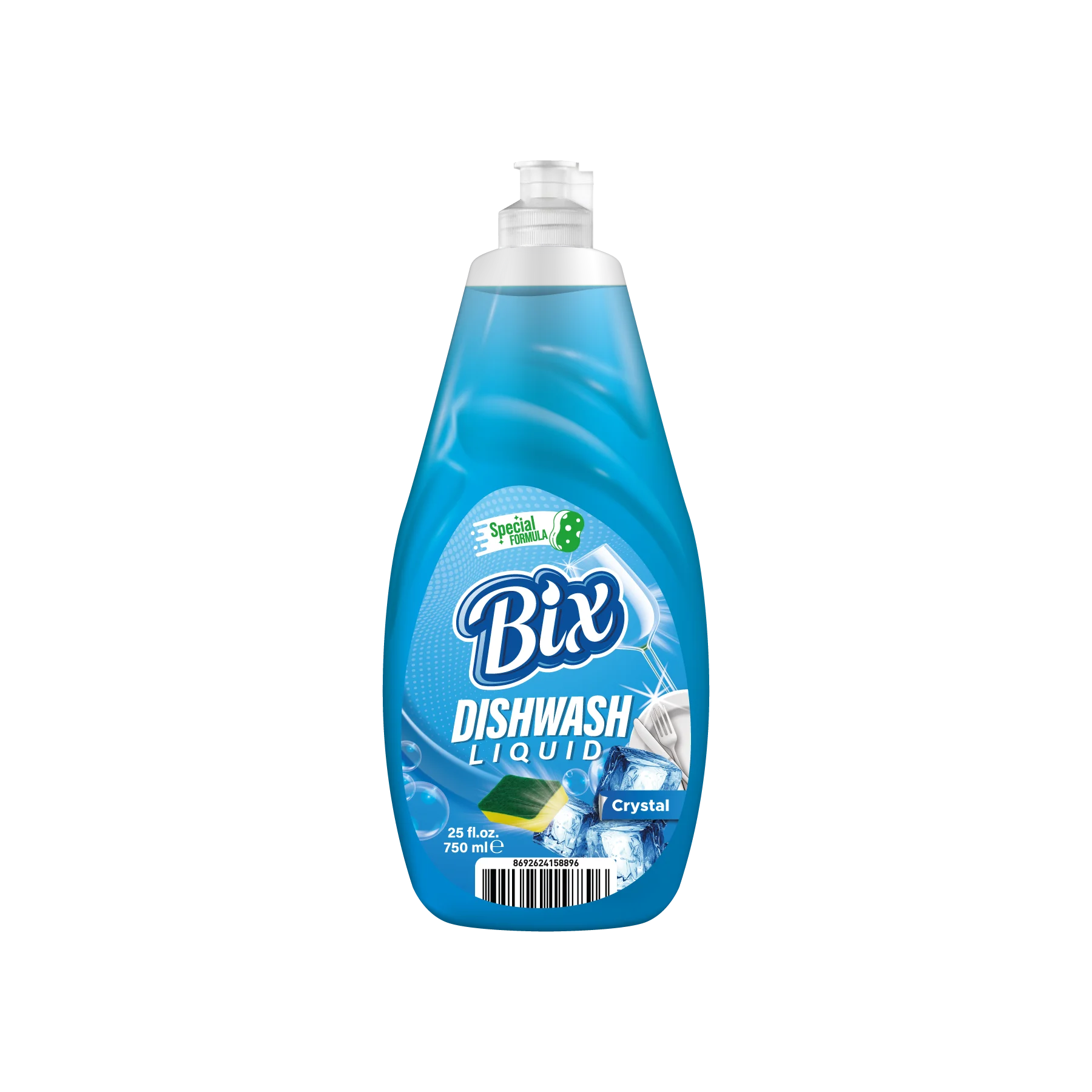 Bix 750 мл Горячая Распродажа оптом настраиваемый жидкий Оранжевый Запах мытье посуды моющее средство