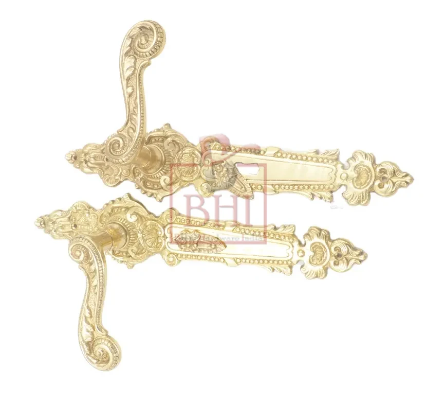 Vintage Antique Brass Bronze Porcelain Iron Antique Door Handle Manivelas Imposing Door Handles Knobs for Cabinets & Drawers