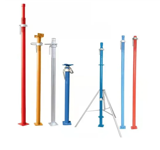 Adjustable Concrete Formwork Support Steel Shoring Props With Accessories For Sale