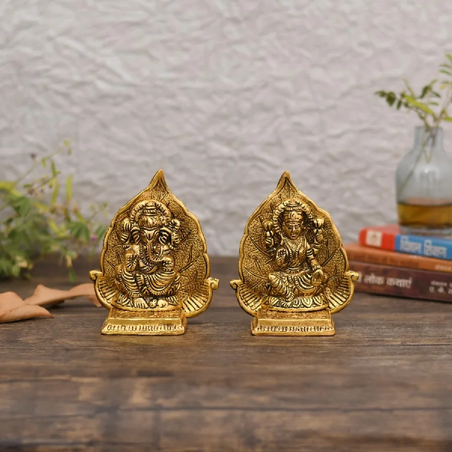 Traditional Figurine Laxmi Ganesh Idol Showpiece Home Decor, House Warming Deepawali Gifts