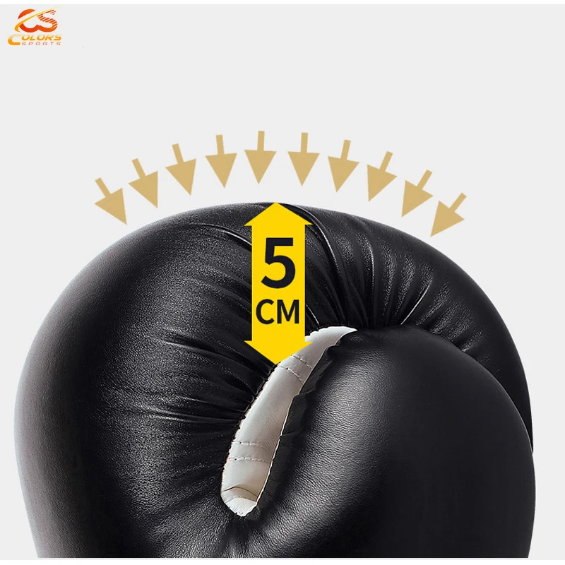 New High Quality Professional Training Pu Leather Boxing Gloves