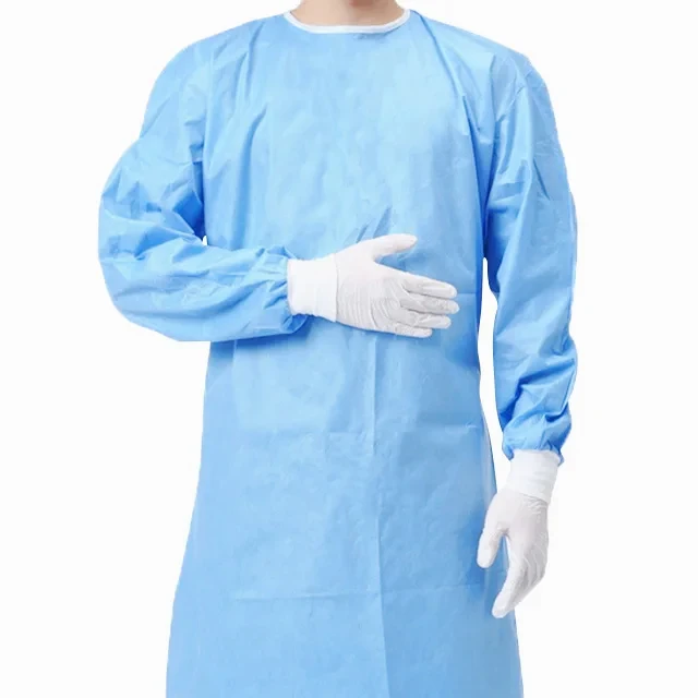 Oem customized 2023-24 Madical Gowns Reinforced medical doctor gowns with custom logo hospital disposable sterile surgical gown