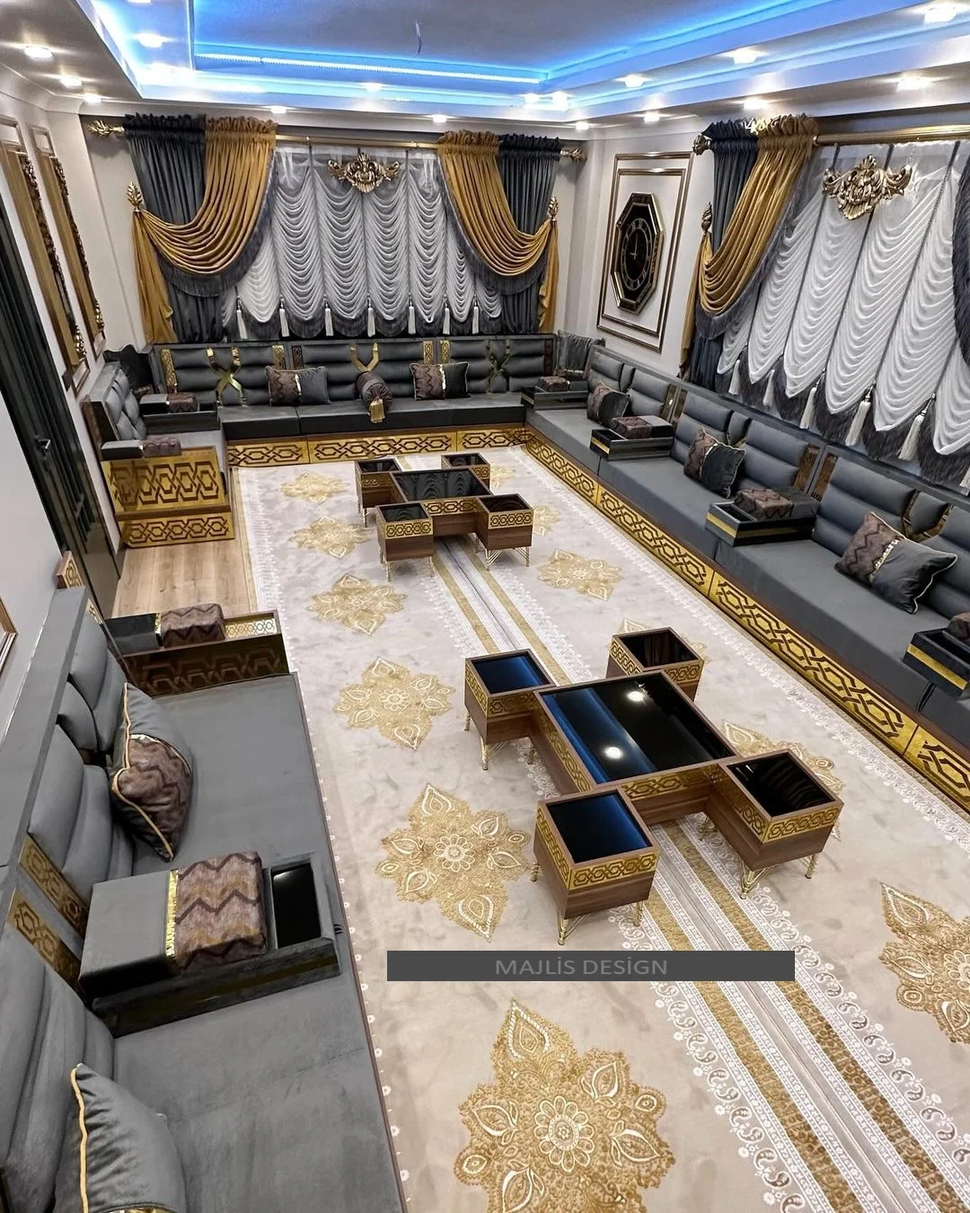 Moroccan Sofa  Sedari  Moroccan Jalsa   Moroccan Salon  Luxury  U Sofa Set  Sofa Wood Set  we only ship this product to europe