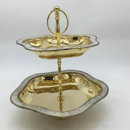 Стильная подставка для торта дома отеля ресторана сервировка на день рождения золотой цвет современный дизайн железные подставки тортов посуда выпечки настольная