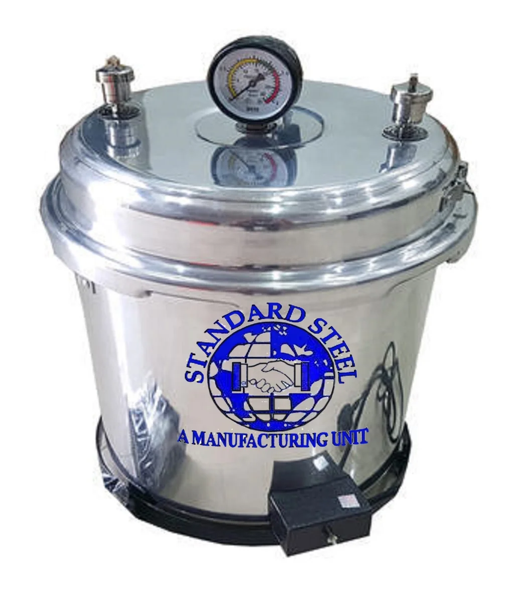 Stainless steel portable autoclave Laboratory portable Steam sterilizer autoclave 22 liter dental autoclave