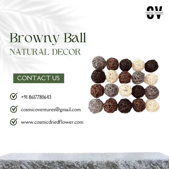 Vintage Hand Crafted Hand Tied Natural Jute Browny Ball  For Office Home Decoration Piece Accessories