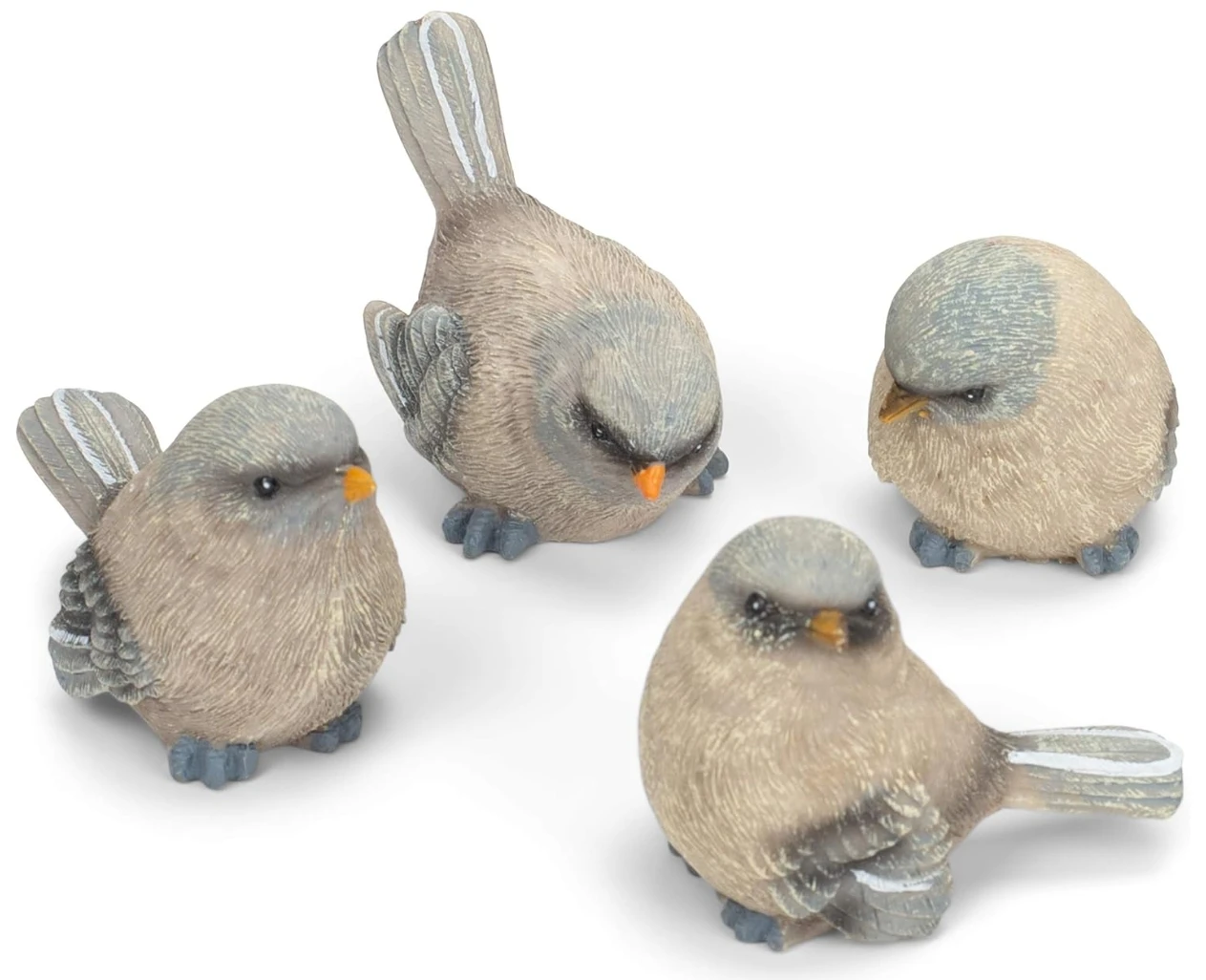 Resin bird soft blue texture home table decoration statue