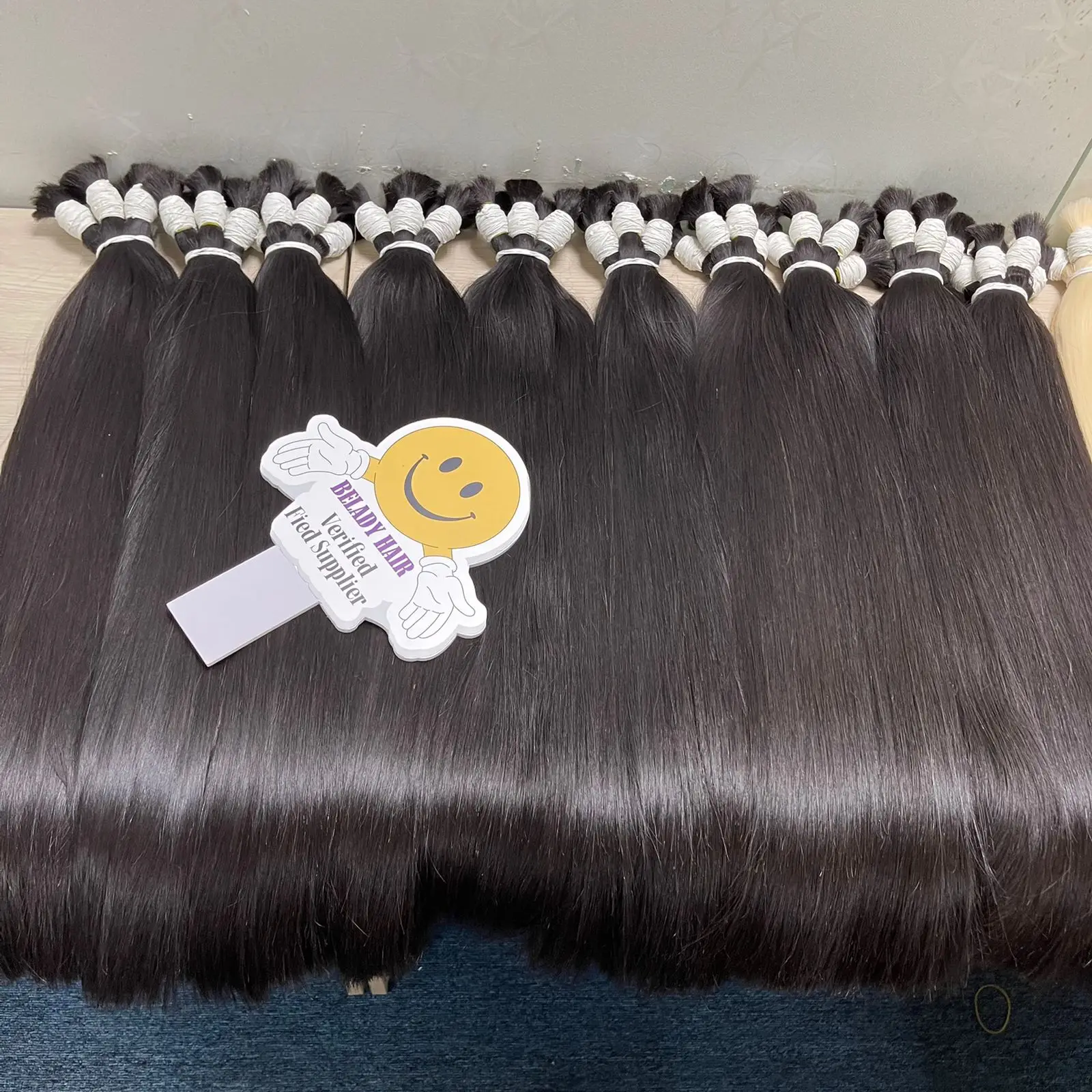 Human Hair Wholesale Virgin Black Hair Luxury Top Quality Factory Bulk Brown Natural Straight Vietnam