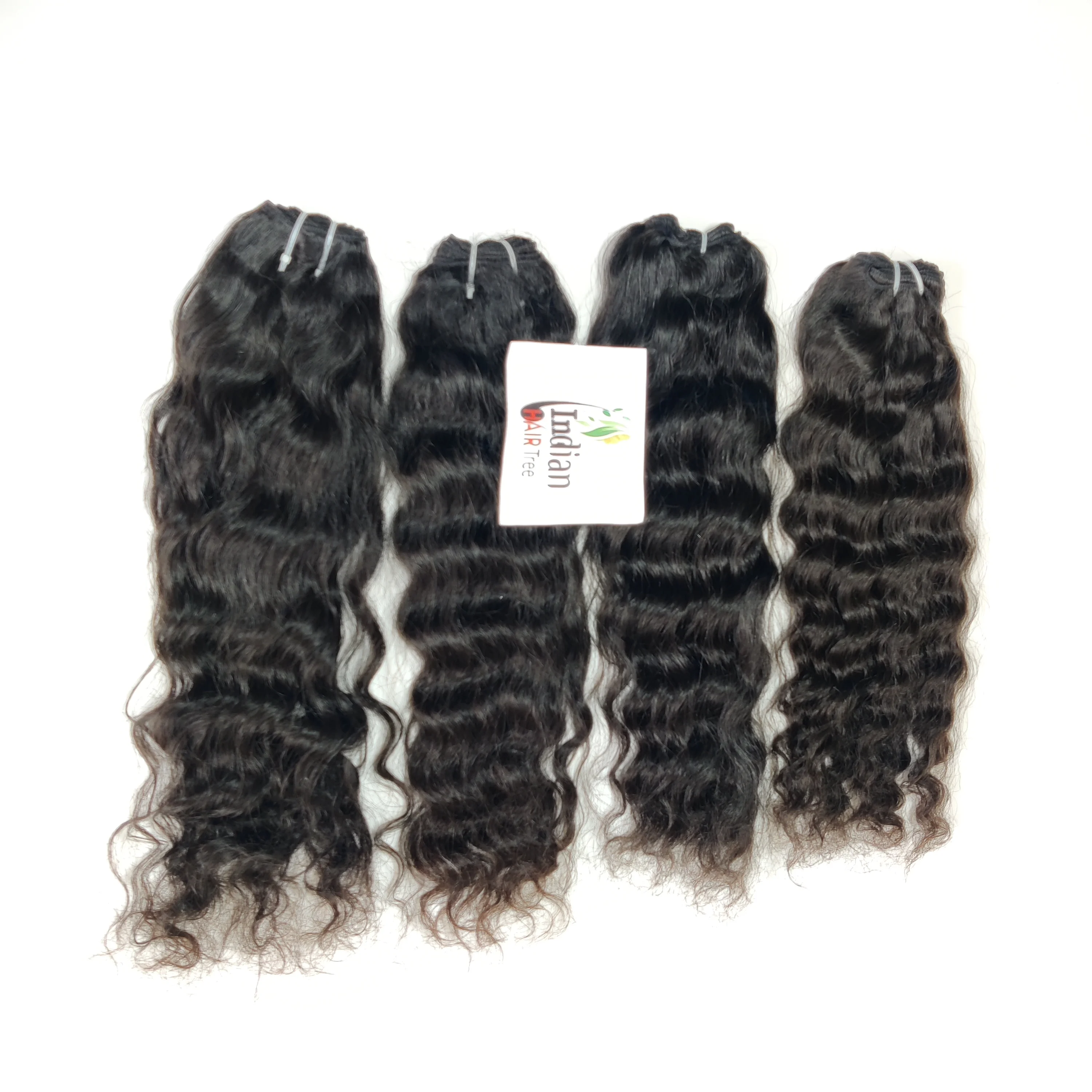 Wholesale Cheap Indian Remy Virgin Unprocessed Human Hair Extensions One Donor Wavy Weave Bundles with HD Lace