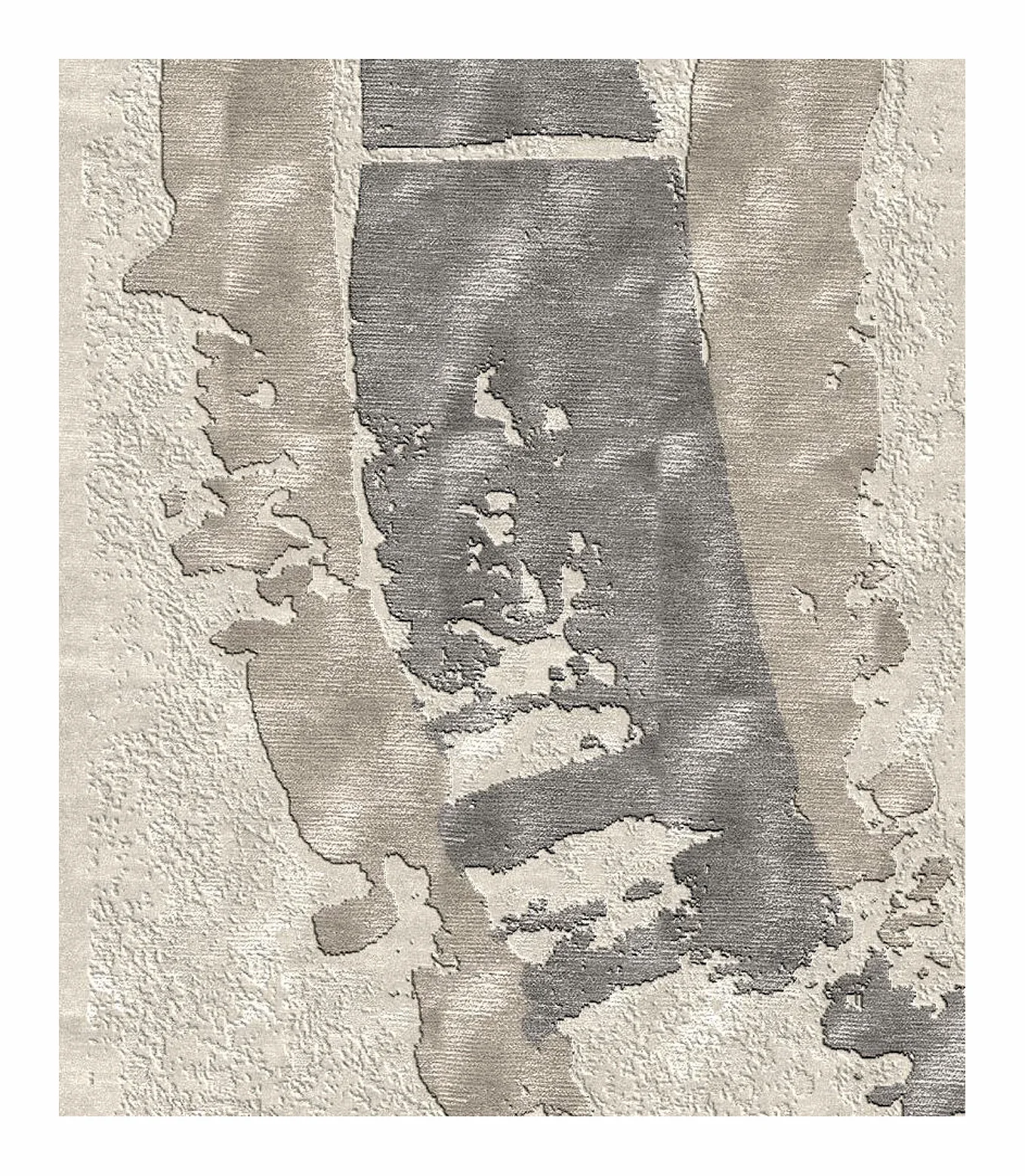 Contemporary Modern Design Hand Knotted Wool Silk Carpet