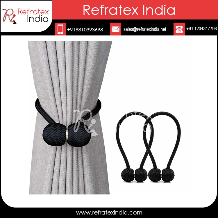 Classy design multicolour Exclusive 28'/ Ball 3.5cm Magnet Tieback Cord  for Curtain Bulk indian Exporter