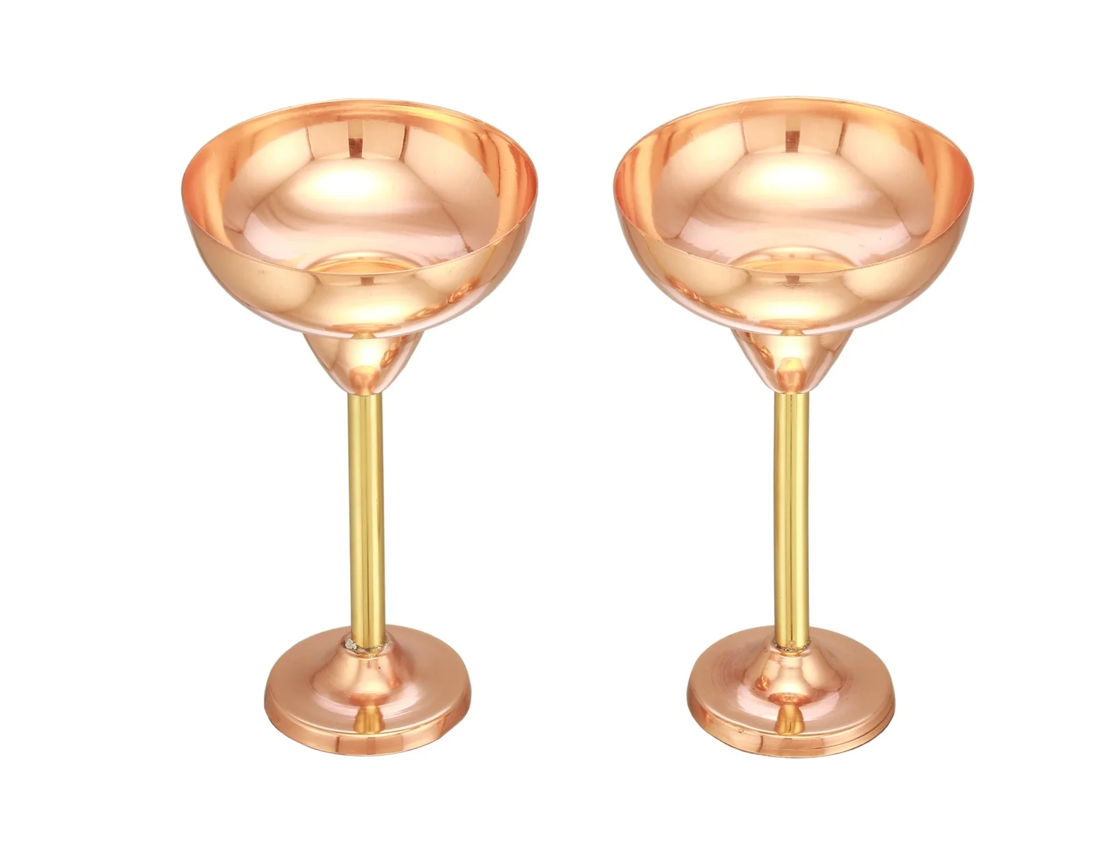 Indian Handmade 100% Copper BPA-Free Classic-Style Champagne Flutes for All Occasions for Parties
