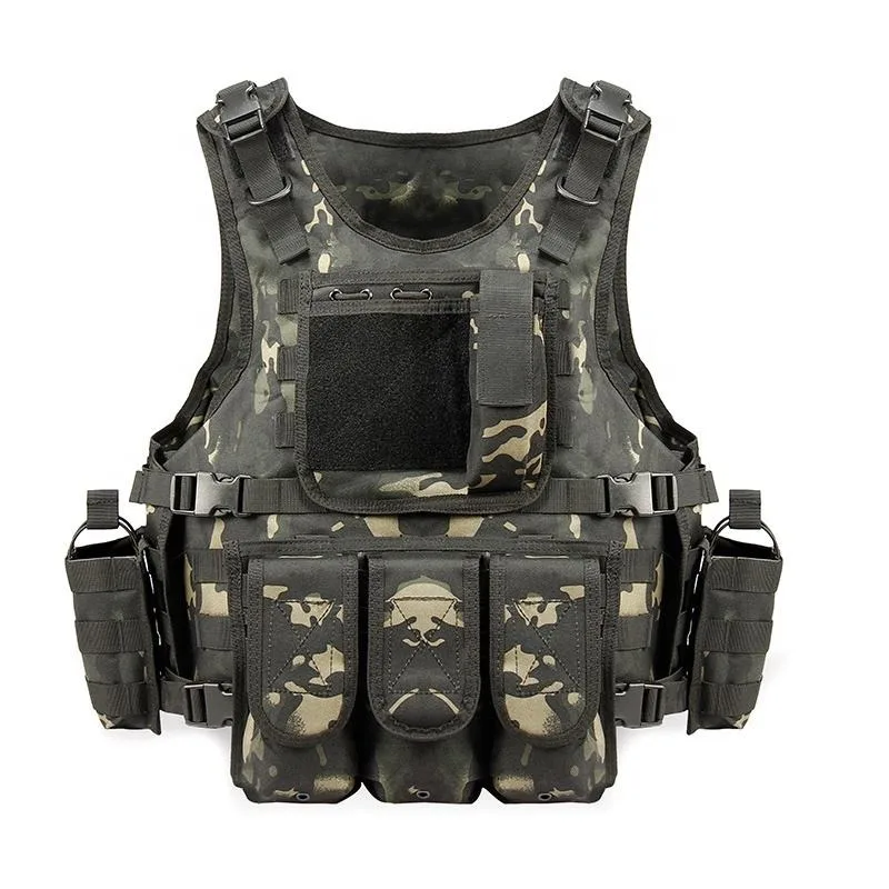 Tactical Vest Black Brown Green Camouflage Security molle plate carrier tactical Safety plate carrier vest tactical vest
