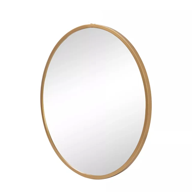 Sell large brass round bathroom decor silver mirror with frame wall mounted metal frame mirror decorative for living room