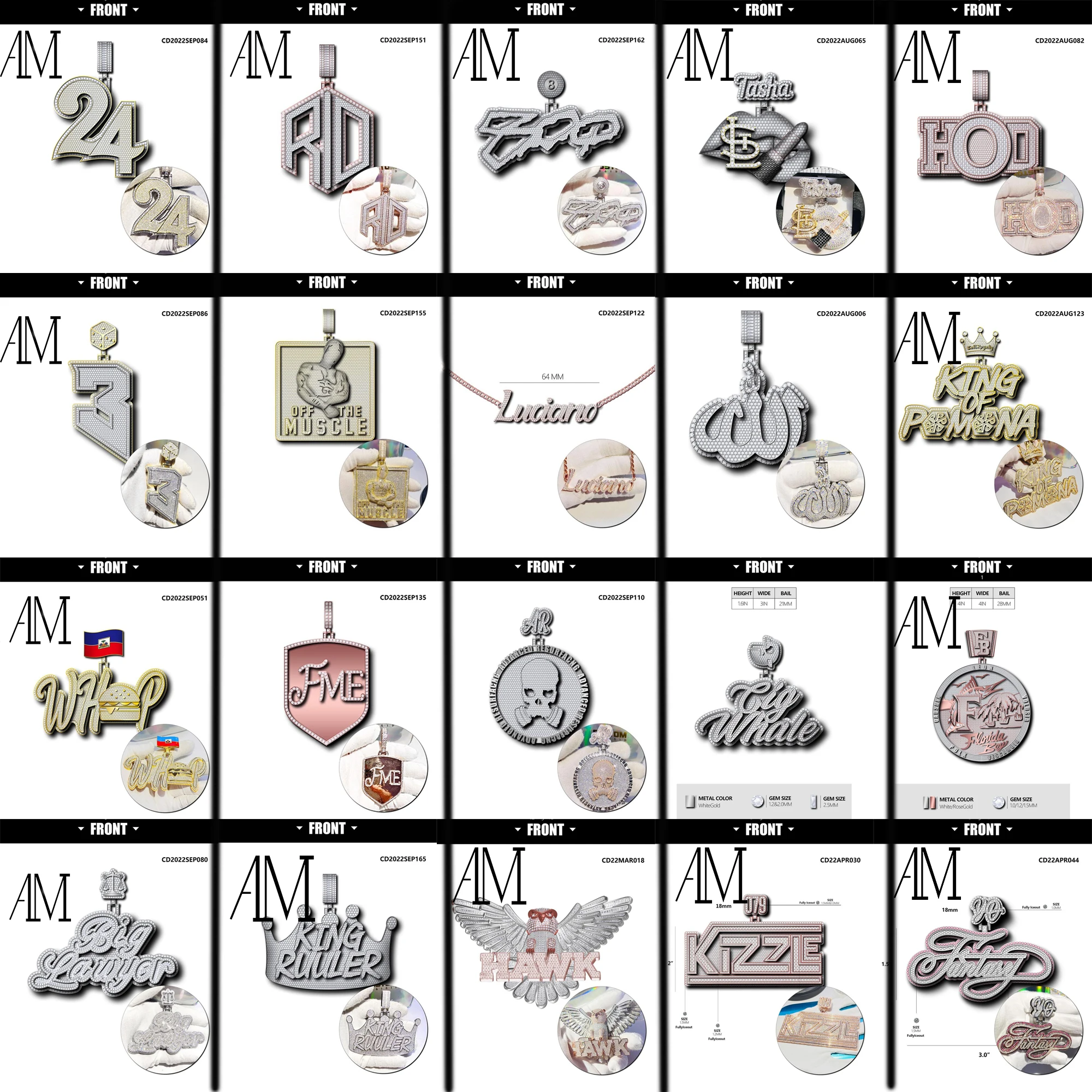 Custom Memory Pendant Diamond Tester Pass Hip Hop Photo Pendant VVS Moissanite Picture Pendant Mossanite Fine Jewelry