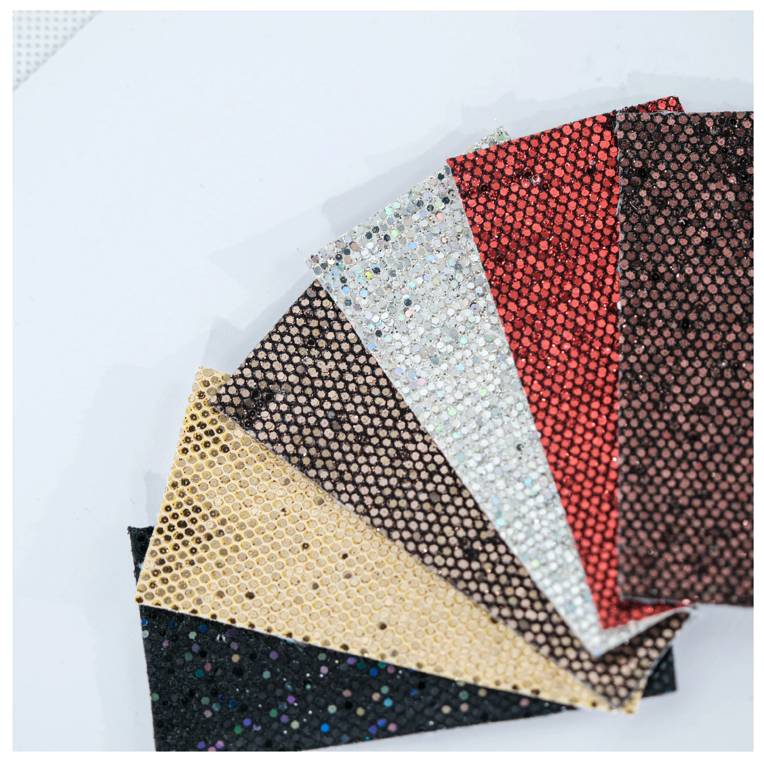 Best glitter print Pu faux leather material sheets