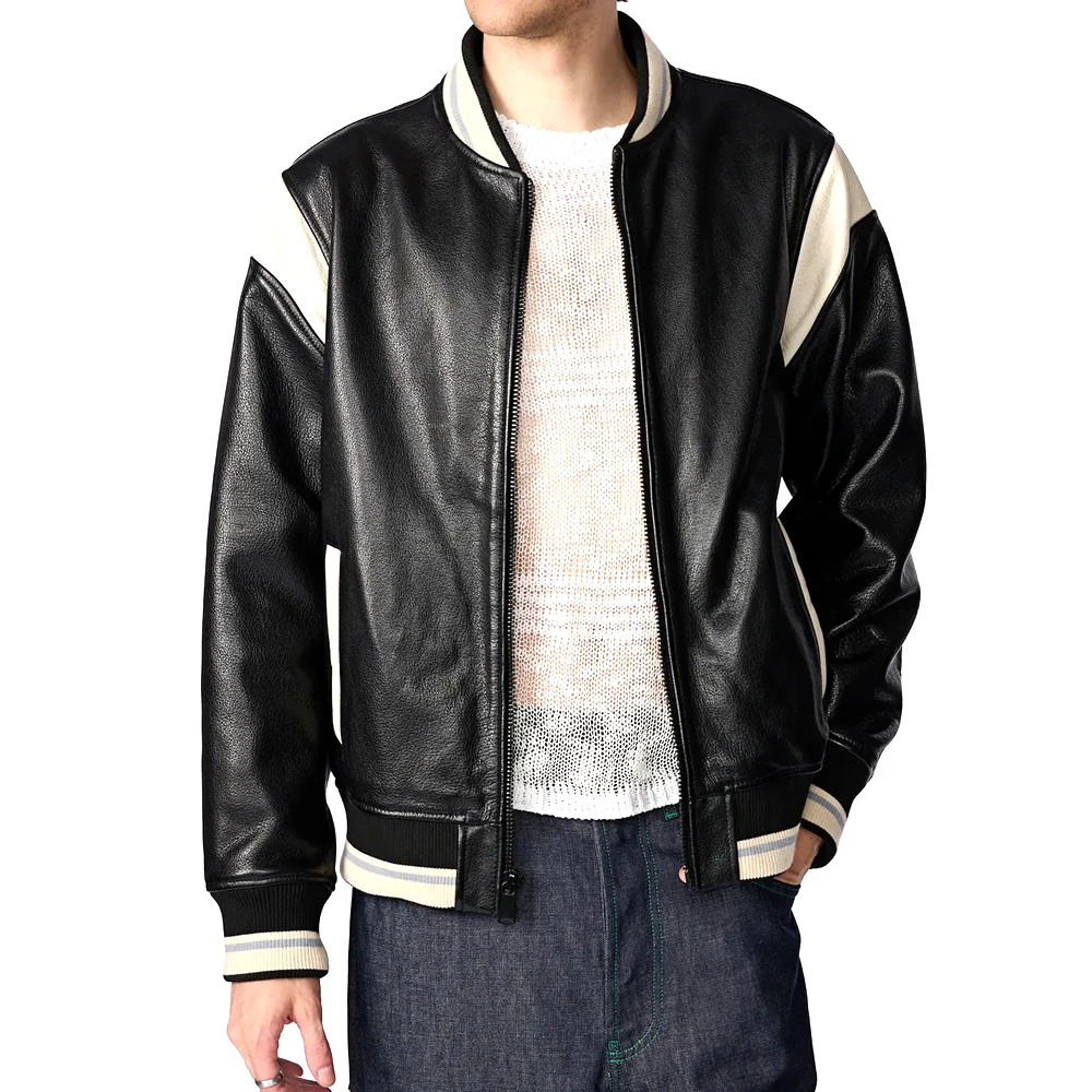 Men Clothing High Street Style Winter Wear Men Leather Jackets Cheap price Wholesale Best Selling Solid Color custom Jacket