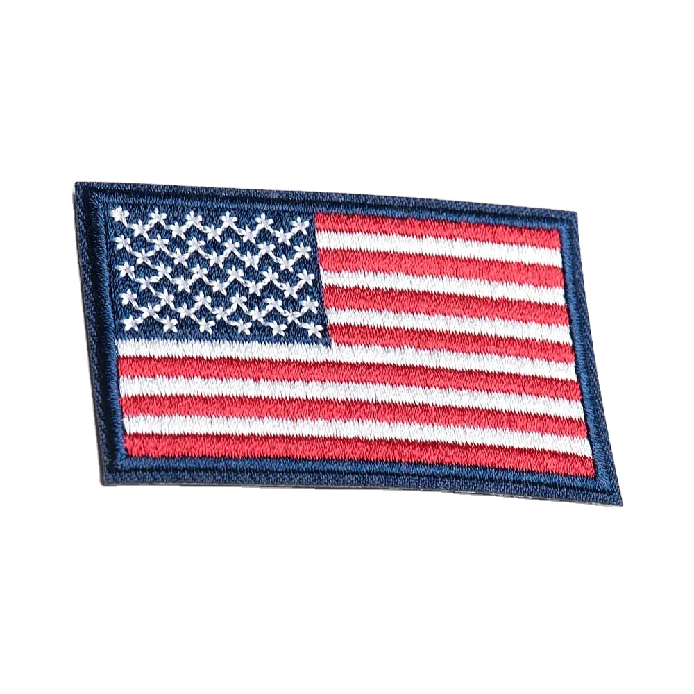 Wholesale Rate Premium Quality USA Flag Hand Made Competitive Price Newest Embroidery Patches BY TEPRA SPORTS