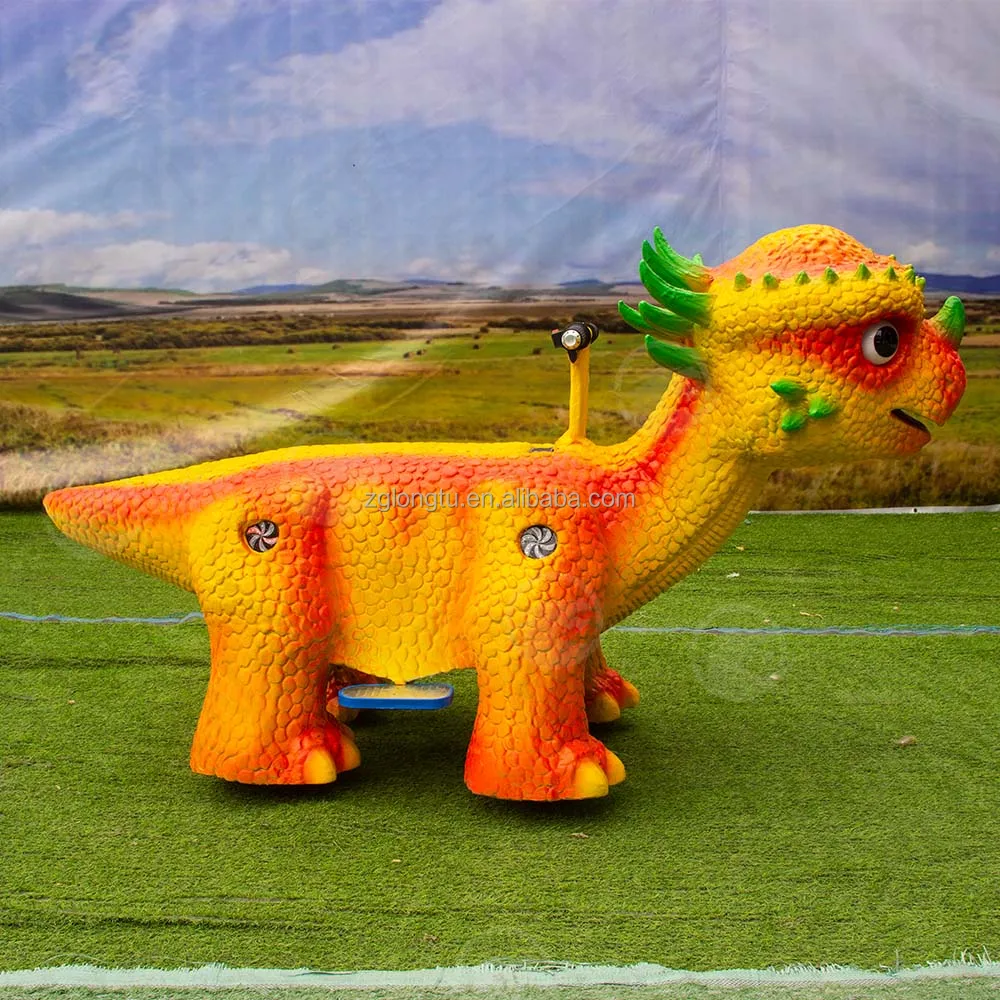 Indoor Kids Park Kiddie Electric Dino Ride Electric Animal Montable Dinosaur For Kids For Outdoor Mall