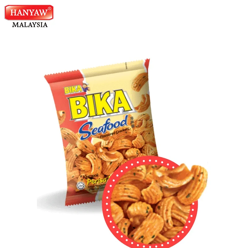 [Malaysia] Fast Shipping + Halal Certified Bika Seafood Flavoured Crackers ( 10 pcs x 6 Bags x 70g / Ctn )