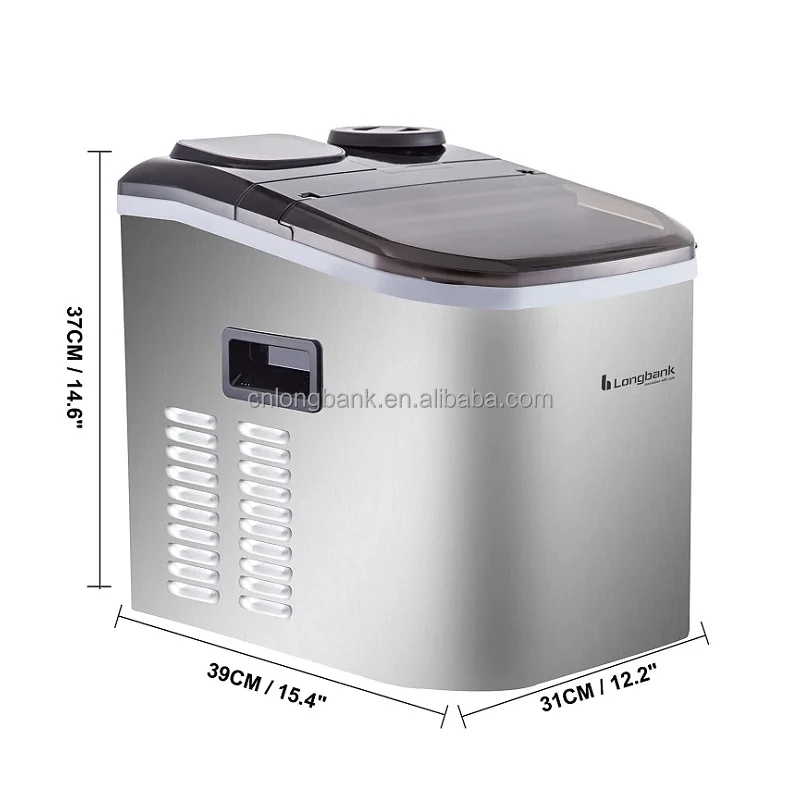 Ice Maker, Freestanding Nugget Ice Maker 26lbs/24h