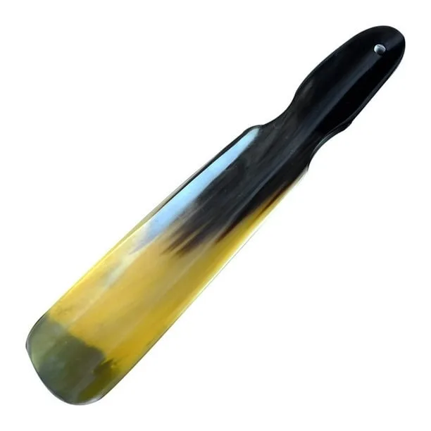 Antique Modern Classic Designer Shoe Horn Handmade Buffalo Horn for Personalized Shoe Wear Natural and Handmade