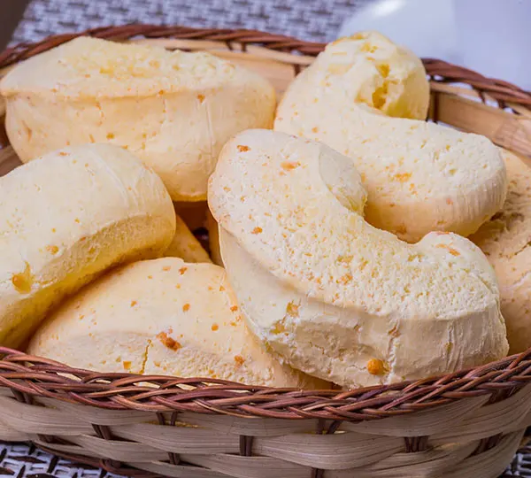 Frozen Cheese Biscuit Chipa made with Tapioca Starch and Typical Brazilian Cheese Tasty and Salty Flavor 1kg Pack