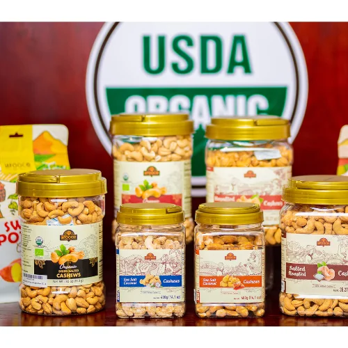 Best Taste Cashew Sea Salt Free Sample Available Flavorful Snack Delicious Package 400g Plastic Jar Vietnam Supplier Cheap Price
