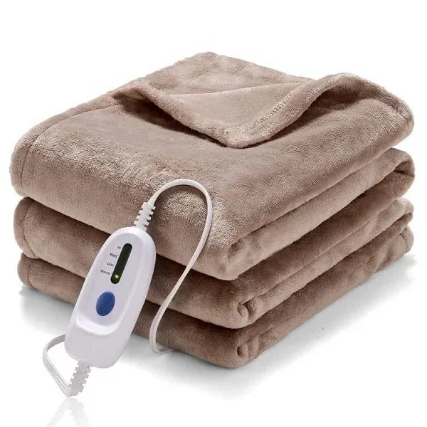Buy Electric Heated Blanket Heating Mattress Dual Temperature Dual Control Compliant home textiles throw blanket in France